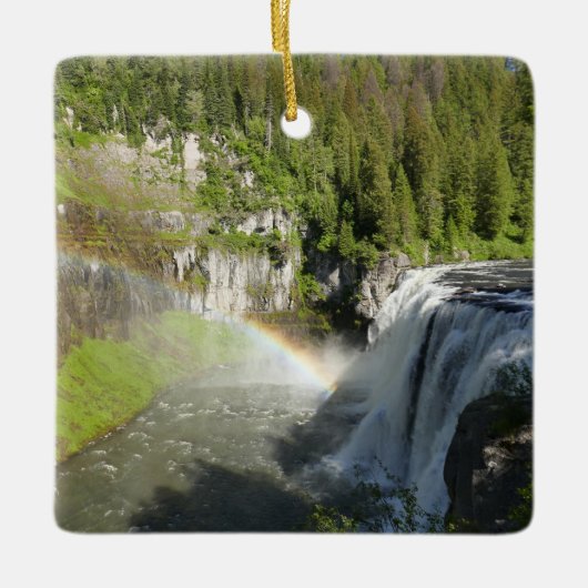 Upper Mesa Falls Keramisch Ornament (Voorkant)