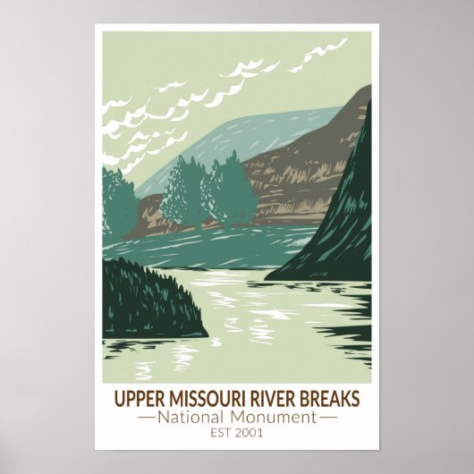 Upper Missouri River Breaks National Monument Poster (Voorkant)