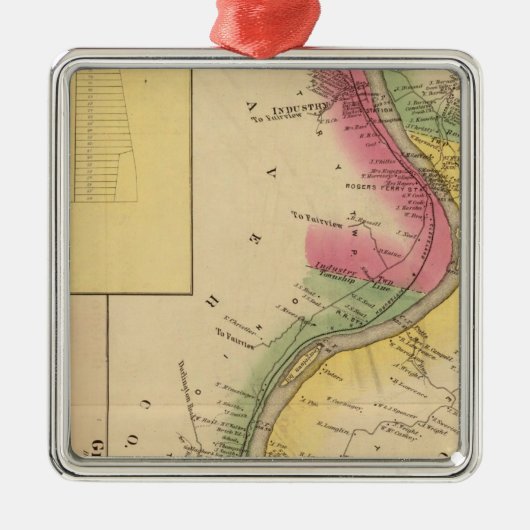 Upper Ohio Metalen Ornament (Voorkant)