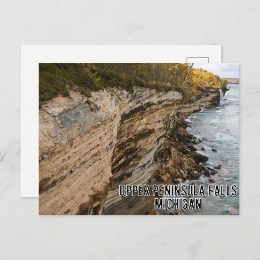 Upper Peninsula Herfsten Michigan Briefkaart (Voorkant / Achterkant)