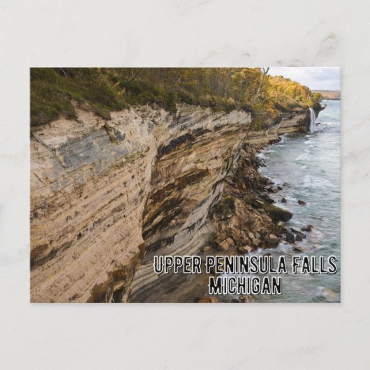 Upper Peninsula Herfsten Michigan Briefkaart (Voorkant)