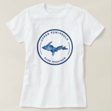 Upper Peninsula Pure Michigan Waterverf T-shirt