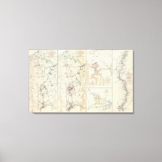 Upper Potomac McCoys Ferry-Conrads Ferry Canvas Afdruk (Voorkant)