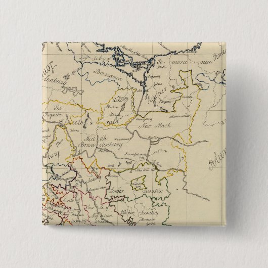 Upper Saksen 2 Vierkante Button 5,1 Cm (Voorkant)