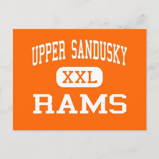 Upper Sandusky - Rams - Senior - Upper Sandusky Briefkaart (Voorkant)