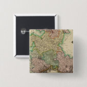 Upper Saxony Vierkante Button 5,1 Cm (Voorkant /achterkant)