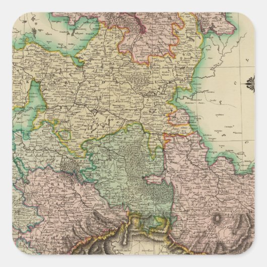 Upper Saxony Vierkante Sticker (Voorkant)