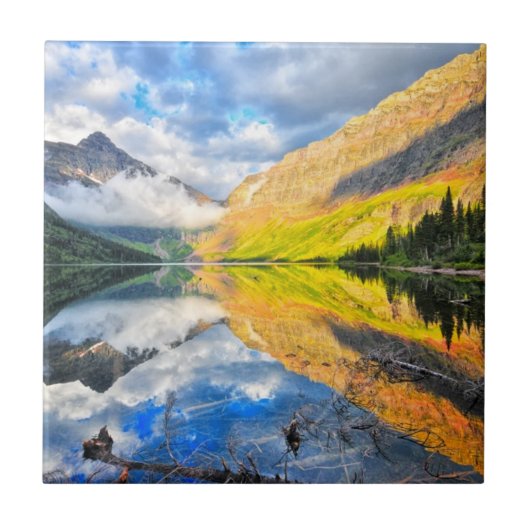Upper Two Medicine Lake op Sunrise Tegeltje (Voorkant)