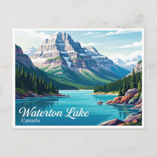 Upper Waterton Lake Canada Briefkaart