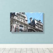 Upper West Side Asection Building New York City Canvas Afdruk (Insitu (Houten vloer))