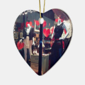 Upper West Side Boutique Valentijnsdag New York Keramisch Ornament (Links)