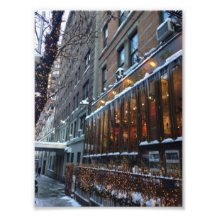 Upper West Side Icicles New York City Winter NYC Foto Afdruk