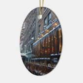 Upper West Side Icicles New York City Winter NYC Keramisch Ornament (Links)