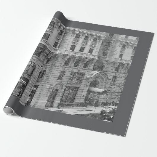 Upper West Side Winter Wrapping Paper Cadeaupapier (Uitgerold)