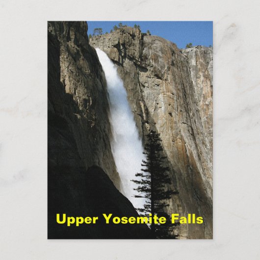 Upper Yosemite Falls in Californië Briefkaart (Voorkant)