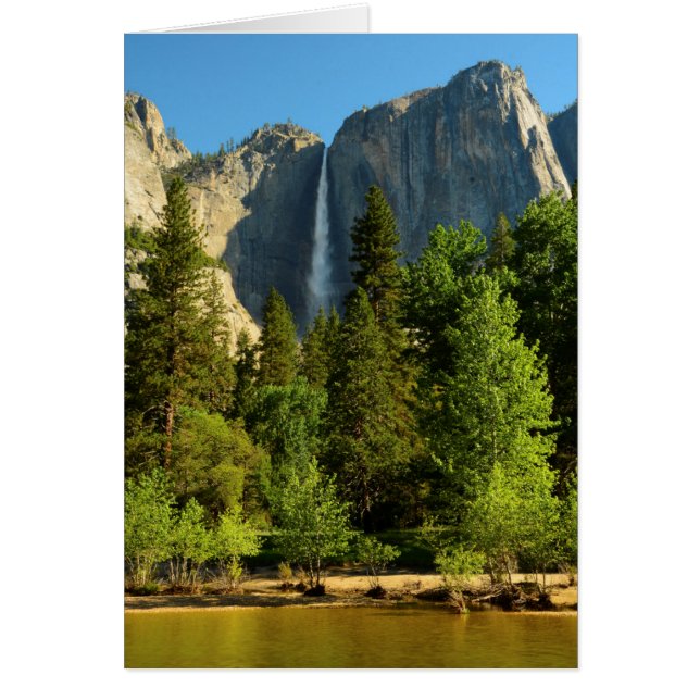 Upper Yosemite Falls, rivier de Merced, Yosemite (Voorkant)