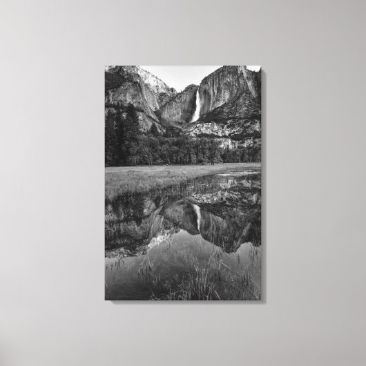 Upper Yosemite Falls Scenisch Canvas Afdruk (Voorkant)