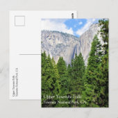 Upper Yosemite Falls, Yosemite National Park, CA P Briefkaart (Voorkant / Achterkant)