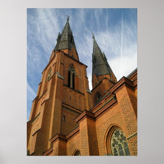 Uppsala Cathedraal Print (Voorkant)