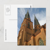 Uppsala Cathedral Briefkaart Zweden (Voorkant / Achterkant)
