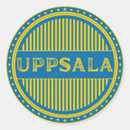 Uppsala City Pride Emblem – Swedish Identity Ronde Sticker
