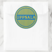 Uppsala City Pride Emblem – Swedish Identity Ronde Sticker (Tas)