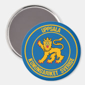 Uppsala Round Emblem Magneet (Voorkant / Achterkant)
