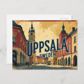 Uppsala Sweden the City of Knowledge and History Briefkaart (Voorkant / Achterkant)