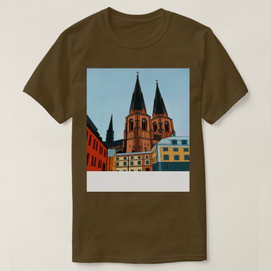 Uppsala Zweden 2 T-shirt (Design voorkant)