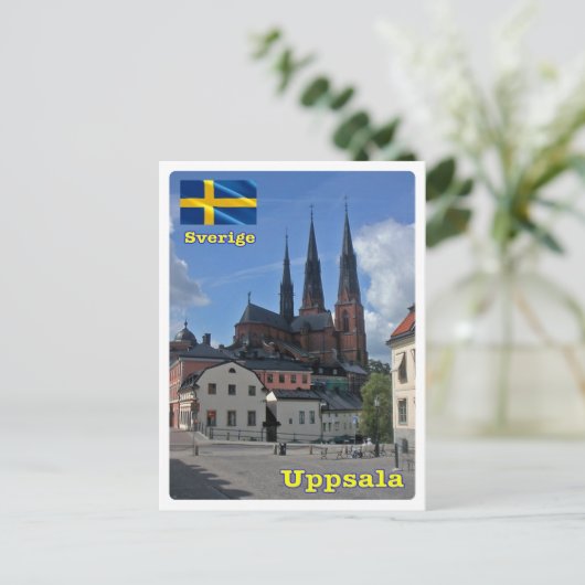 Uppsala - Zweden - Briefkaart (Staand voorkant)