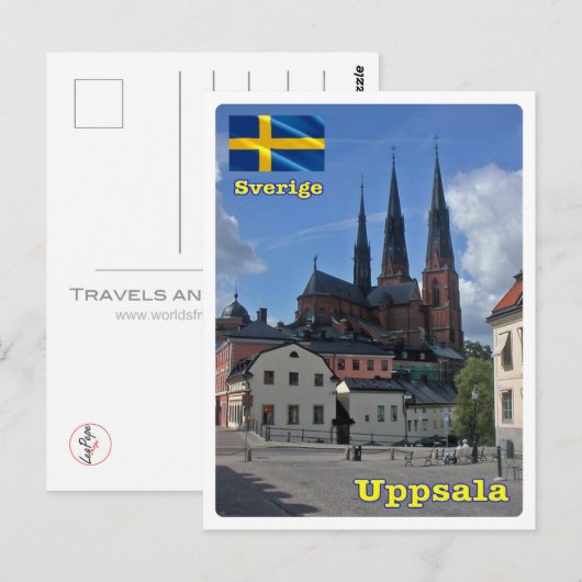 Uppsala - Zweden - Briefkaart (Voorkant / Achterkant)