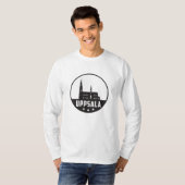 Uppsala Zweden City Skyline Cityscape Grappig cade T-shirt (Voorkant volledig)