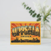 Uppsala Zweden Kathedraal Briefkaart (Staand voorkant)
