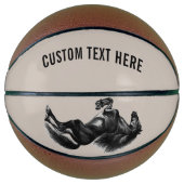 Upright Basketball - aangepaste tekst en kleuren Basketbal (Voorkant)