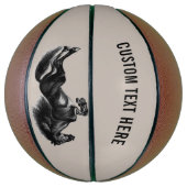 Upright Basketball - aangepaste tekst en kleuren Basketbal (Verticaal)