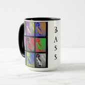 Upright Bass and Scroll Mok BASS (Voorkant links)