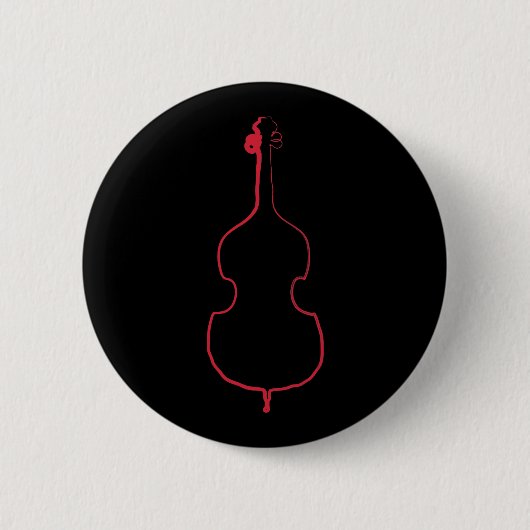 Upright Bass Ink Button (Voorkant)
