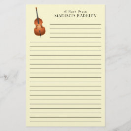 Upright Bass Musician Music Teacher Jazz Band Briefpapier