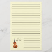 Upright Bass Musician Music Teacher Jazz Band Briefpapier (Achterkant)
