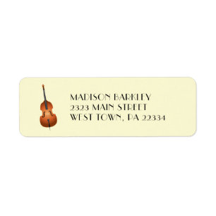 Upright Bass Musician Music Teacher Jazz Band Etiket