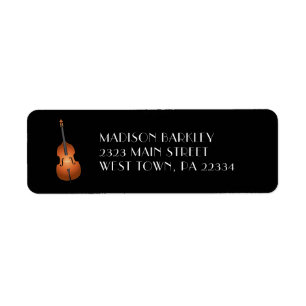 Upright Bass Musician Music Teacher Jazz Band Etiket