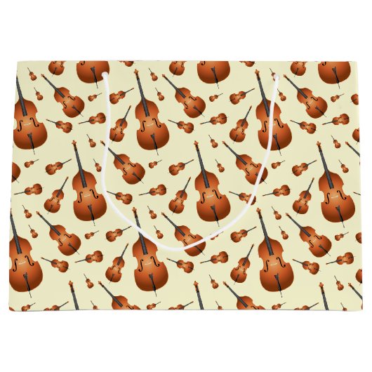 Upright Bass Musician Music Teacher Jazz Band Groot Cadeauzakje (Voorkant)