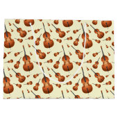 Upright Bass Musician Music Teacher Jazz Band Groot Cadeauzakje (Achterkant)