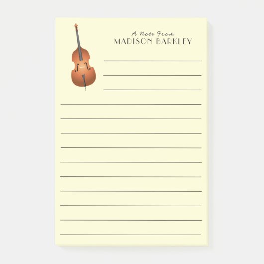 Upright Bass Musician Music Teacher Jazz Band Post-it® Notes (Voorkant)