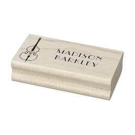 Upright Bass Musician Music Teacher Jazz Band Rubberstempel