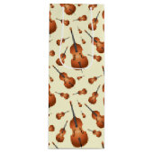 Upright Bass Musician Music Teacher Jazz Band Wijn Cadeautas (Voorkant)