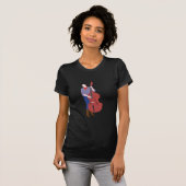 Upright Bass Player T-shirt (Voorkant volledig)