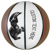 Upright Black Wild Horse Basketball - aangepaste t Basketbal (Verticaal)