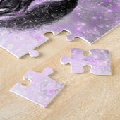 Upright Black Wild Horse - Black and White Tekenin Legpuzzel (Zijkant)