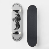 Upright Black Wild Horse Skateboard - Aangepaste t (Voorkant)